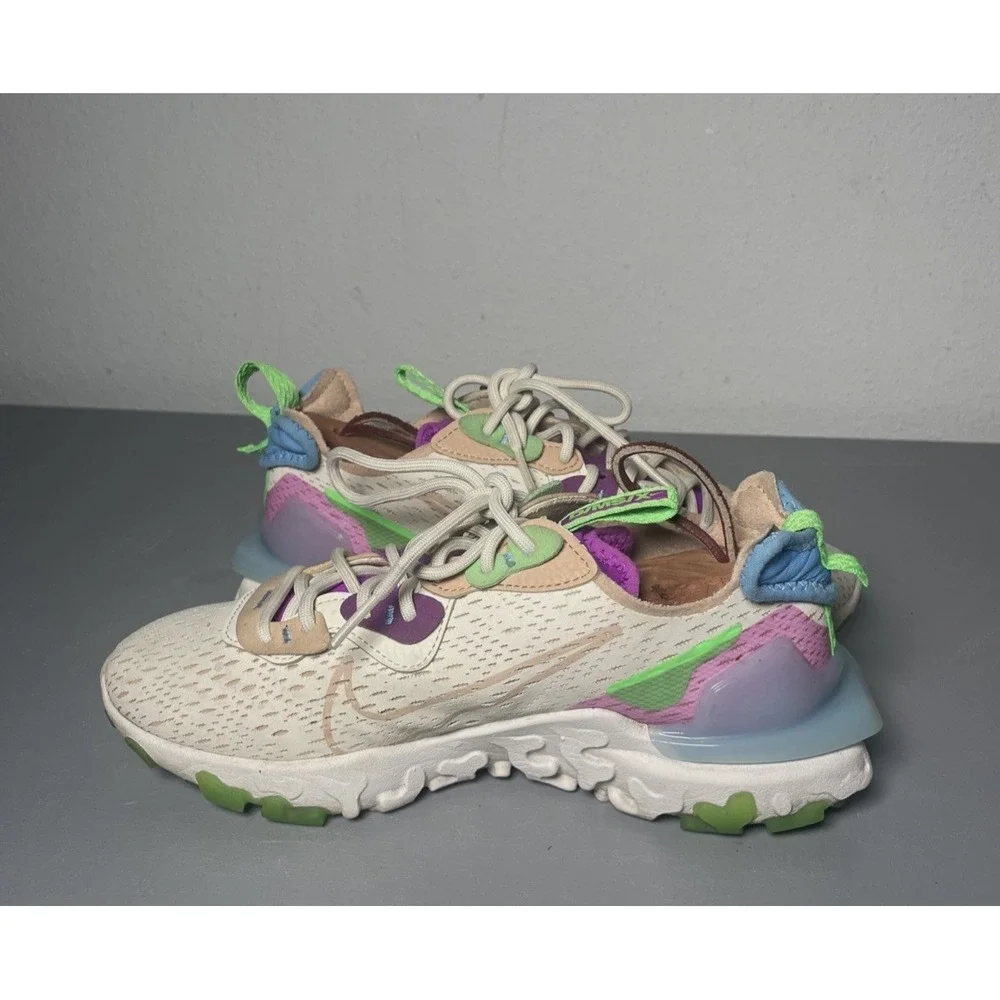 Womens Nike React Vision Fossil‎ Vachetta Tan Sneakers Size 6.5